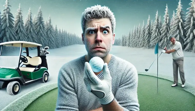 ゴルフボールの劣化と温度変化の影響とは?冬も夏も飛距離を守るコツ! 3 frustrated golfer winter ball