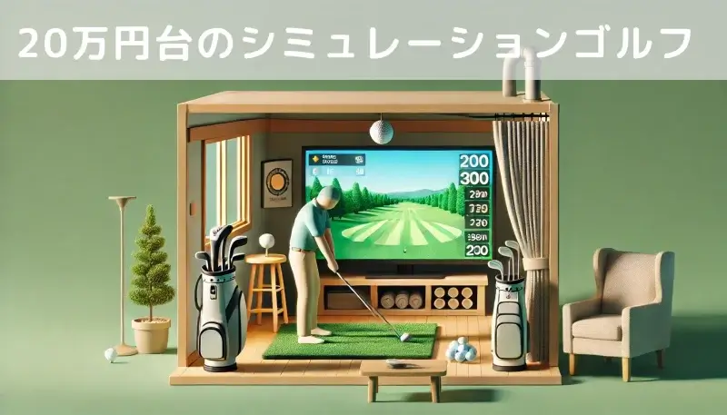 シミュレーションゴルフの価格比較!20万円台から100万以上のメーカーの満足できる選び方 2 simulation golf 20k