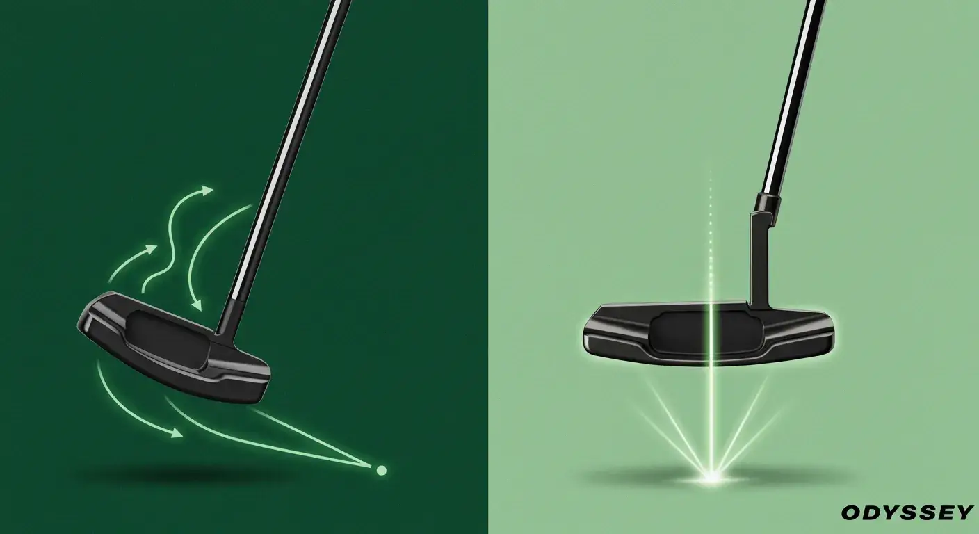【激レア】ODYSSEY ホワイトホット ブラックシリーズ センターシャフト WHITE HOT BLACK SERIES ODYSSEY パター FIVE CS オデッセイ